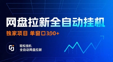 网盘拉新全自动挂G，独家技术，操作简单，自动完成拉新任务，单窗口3张【揭秘】-喜上心头项目超市
