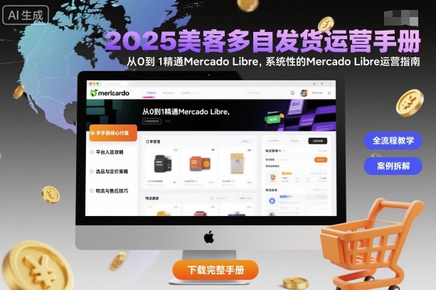 2025美客多自发货运营手册：从0到1精通Mercado Libre，系统性的Mercado Libre运营指南-喜上心头项目超市