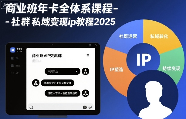 商业班年卡全体系课程-社群私域变现ip教程2025-喜上心头项目超市