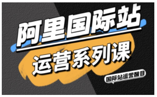 阿里国际站运营系列课,涵盖精准引流、直通车与全站推实战SOP,搭配AI效率工具包与高阶增长玩法-喜上心头项目超市