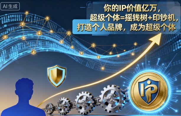 你的IP价值亿万，超级个体=摇钱树+印钞机，打造个人品牌，成为超级个体-喜上心头项目超市