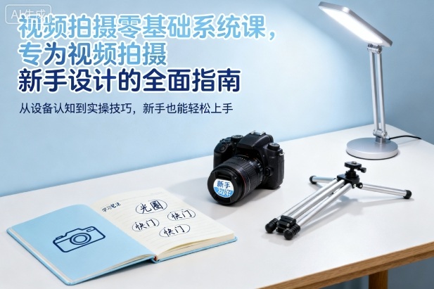 视频拍摄零基础系统课,专为视频拍摄新手设计的全面指南-喜上心头项目超市