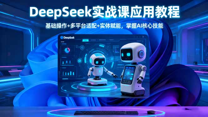 DeepSeek实战课应用教程、基础操作+多平台适配+实体赋能，掌握AI核心技能-喜上心头项目超市