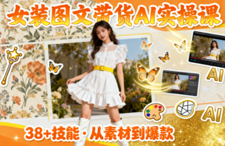 女装图文带货的AI实操课-喜上心头项目超市