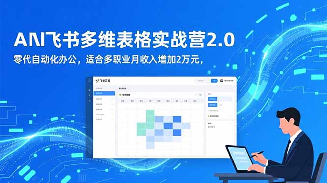 AI+飞书多维表格实战营2.0：零代码自动化办公，适合多职业月收入增加2万元-喜上心头项目超市